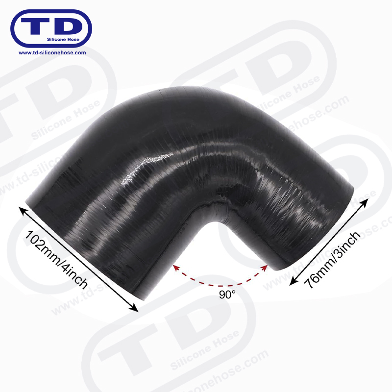 خرطوم سيليكون مخفض 90 درجة