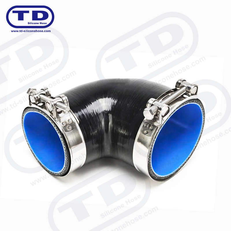 خرطوم سيليكون مخفض 90 درجة