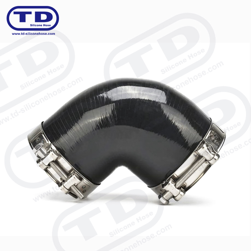 خرطوم سيليكون مخفض 90 درجة